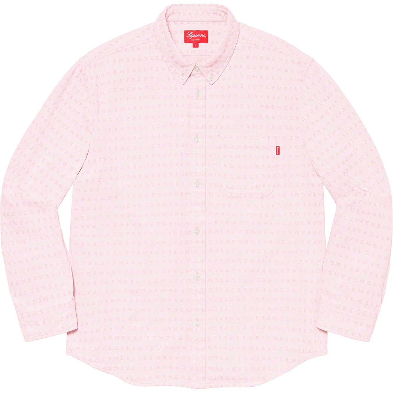 Jacquard Logos Denim Shirt view 4